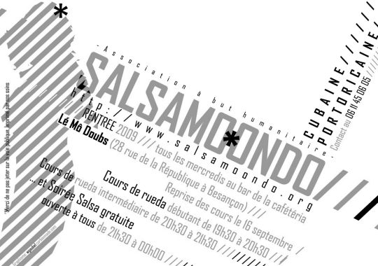 Image du projet Salsamoondo, graphisme / design / amenagements exterieurs