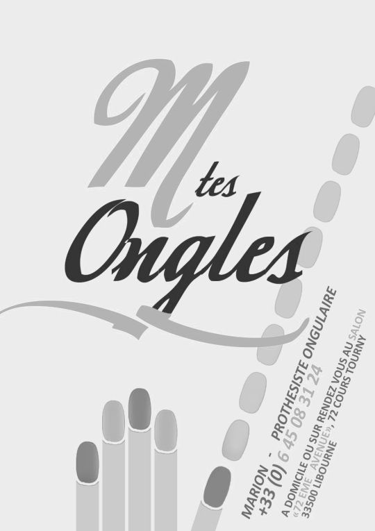 Image du projet M Tes Ongles - Flyer, graphisme / design / amenagements exterieurs